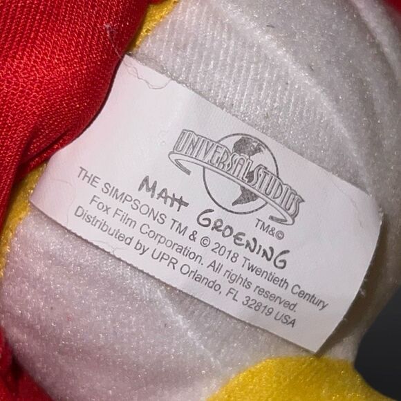 2018 Lisa Simpson Plush Dolls Toys Stuffed Animals Universal Studios 13” - Picture 4 of 5